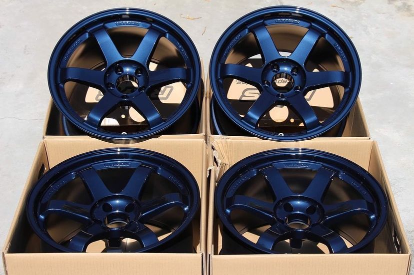 Volk Te37 SL Saga Wheel | “19x9.5 ET +42 | Mag Blue Finish